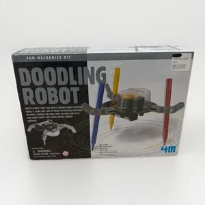 4M Kidz Robotix Doodling Robot DIY Science Engineering Robotics Kit New Sealed